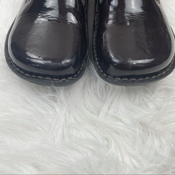 Alegria Oz Choco Patent Leather Slip-On Shoes - Picture 2 of 9